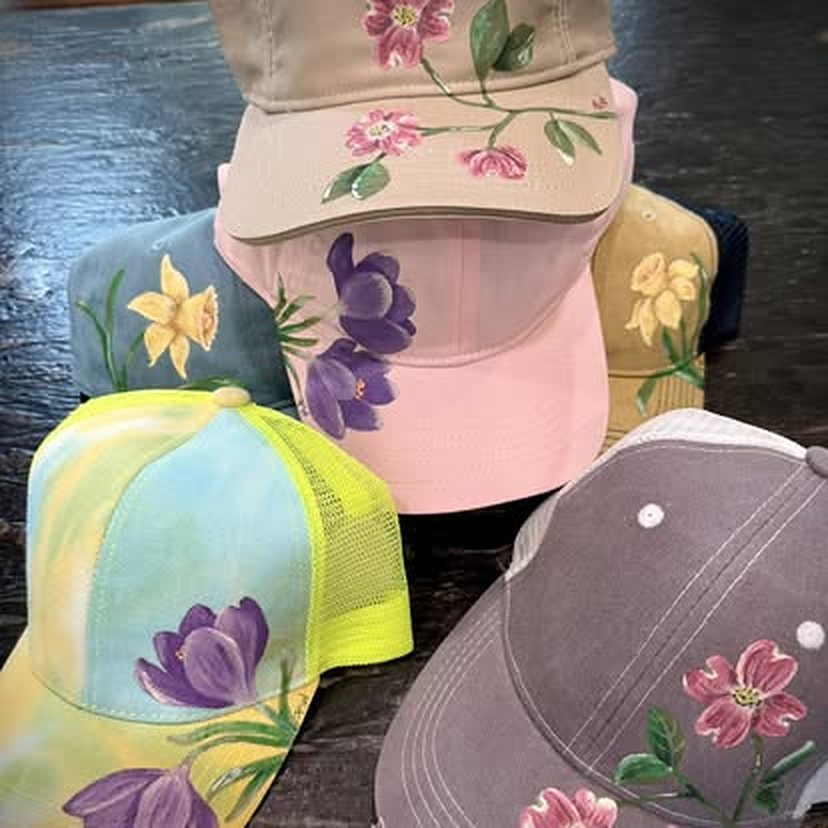 Flower ball caps